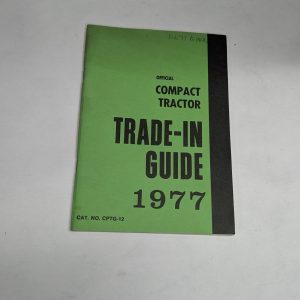 Official Blue Book Trade-In Price List Guide Manual Compact Tractor Cptg-12 1977