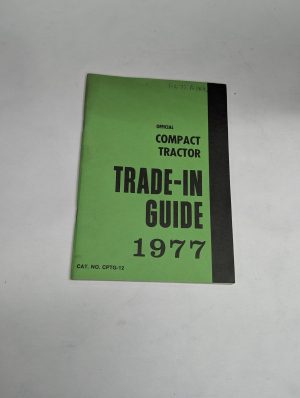 Official Blue Book Trade-In Price List Guide Manual Compact Tractor Cptg-12 1977