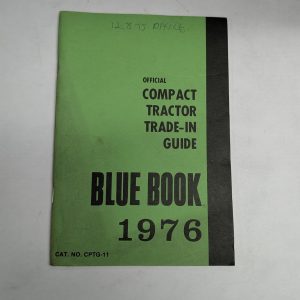 Official Blue Book Trade-In Price List Guide Manual Compact Tractor Cptg-11 1976