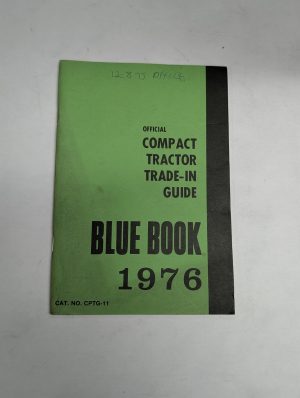 Official Blue Book Trade-In Price List Guide Manual Compact Tractor Cptg-11 1976