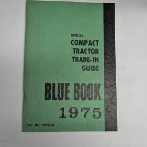 Official Blue Book Trade-In Price List Guide Manual Compact Tractor Cptg-10 1975