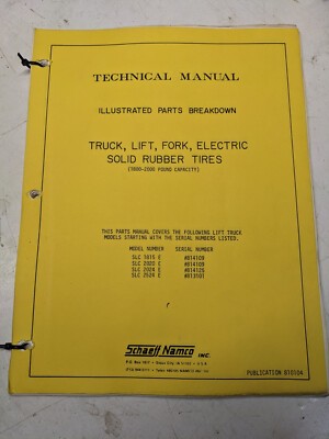 Schaeff Namco Parts List Breakdown Manual Slc 1815 2020 2024 2524 E 810104
