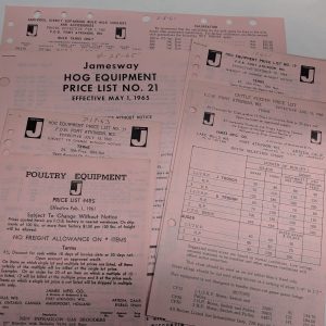 Jamesway Farm Poultry Hog Cattle Feeder Milk Sales Product Price List