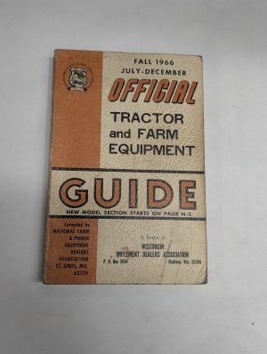 Official Tractor & Farm Equipment Trade In Price List Guide Fall 1966