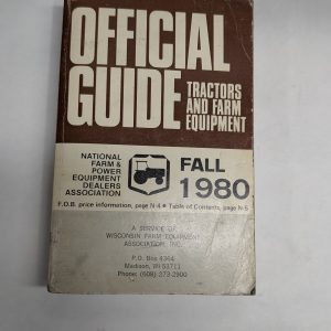 Official Tractor & Farm Equipment Trade In Price List Guide Fall 1980