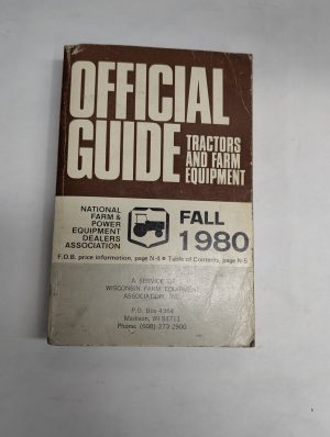 Official Tractor & Farm Equipment Trade In Price List Guide Fall 1980