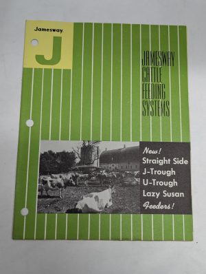 Jamesway Cattle Feeding Systems Sales Literature Brochure Catalog Trough