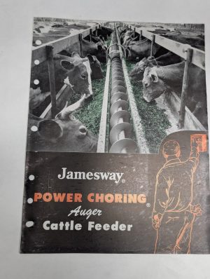 Jamesway Cattle Feeding Auger Power Choring Sales Literature Brochure Catalog