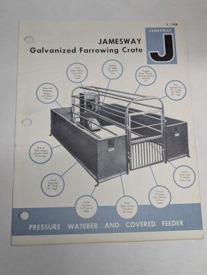 Jamesway Sales Literature Brochure Catalog Farrow Crate S-1100B