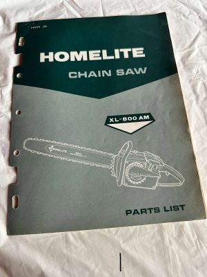 Homelite Chainsaw Xl-800 Am Part List Furnish Model Sales Manual Catalog Specs