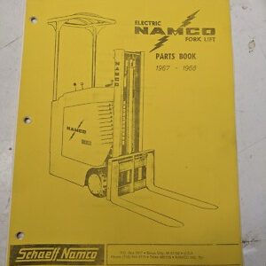 Namco Parts Book List Manual Electric Fork Lift Truck Su E 0669(A) 1967-1968