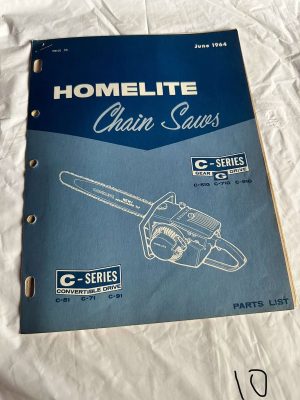 Homelite Chainsaws Gear/ Convertible Drive C- 51/G, 71/G, 91/G Sales Manual
