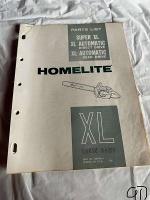 Homelite Textron Xl Chainsaws Super, Automatic Gear/Direct Drive Sales Manual
