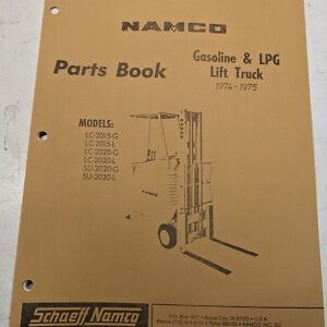 Namco Parts Book List Manual Stand Lp Gas Lift Truck Lc 2015 2020 Su G L 1974-75