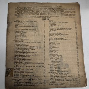 John Deere Jd Operators Manual Tractor H Hn Hnh Hwh General Purpose