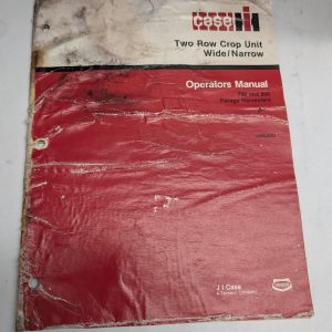 International Ih Case Two Row Crop Unit Wide/Narrow Operators Manual 700 800