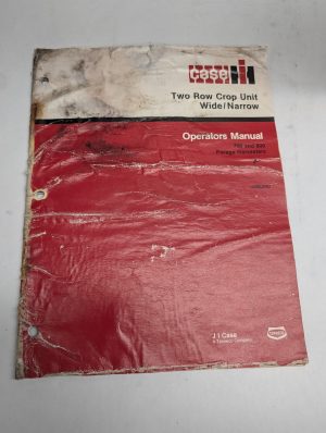International Ih Case Two Row Crop Unit Wide/Narrow Operators Manual 700 800