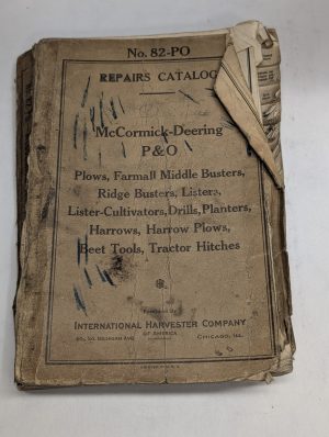 International Ih Mccormick Deering P&O Repairs Catalog 82-Po Attachments