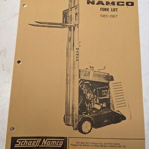 Namco Parts Book List Manual Stand Up Lift Truck Su G 0665 1965-1967 Gas