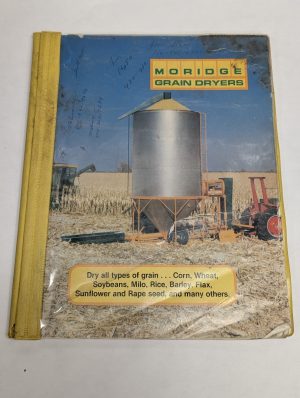 Moridge Grain Dryer Operation Service Manual Model 275 400 & Price List Catalog