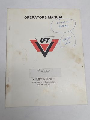 Uft United Farm Tool Dd 180 – Dd 234 Shredder Owner Operators Instruction Manual