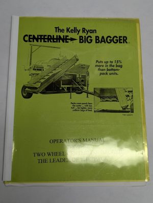 Kelly Ryan Centerline Big Bagger Operator'S Manual Two Wheel 7' 8' 9' 10' Foot