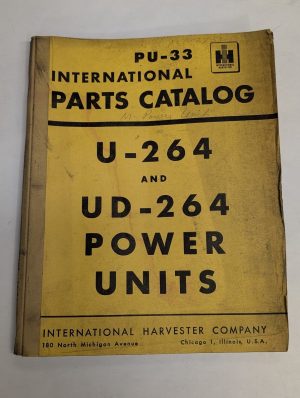 International Harvester Parts List Catalog Manual U-264 Ud-264 Power Units Pu-33