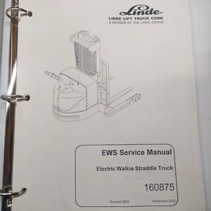 Linde Ews Service Manual Electric Walkie Straddle Truck 2002 160875