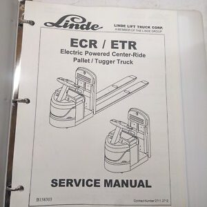 Linde Ecr Etr Electric Pallet Tugger Truck 2001 E20 25 30 336 Service Manual
