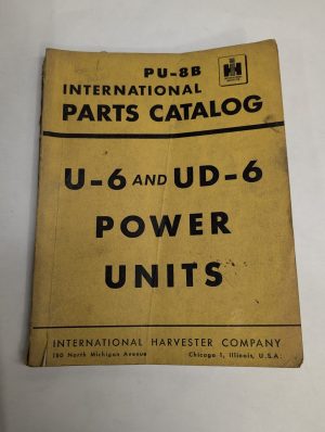 International Harvester Ih Parts List Catalog Manual Pu-8B U-6 Ud-6 Power Units