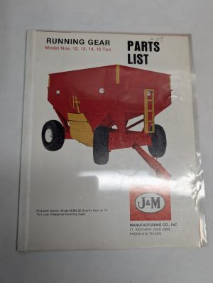J&M Manufaturing Sales Literature & Product Price List 1984 Running Gear