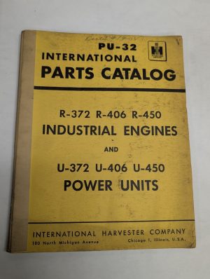 International Parts Catalog Manual Pu-32 R-372 R-406 R-450 Industrial Engines