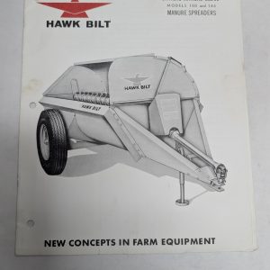 Hawk Bilt Owners Manual Ss352 Model 100 145 Manure Spreaders Farm Equipment