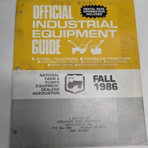 Official Guide Industrial Tractors Equipment Resale Price List Rental Fall 1986