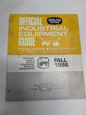 Official Guide Industrial Tractors Equipment Resale Price List Rental Fall 1986