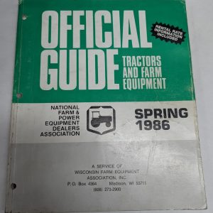 Official Guide Tractors & Farm Equipment Resale Price List & Rental Spring 1986