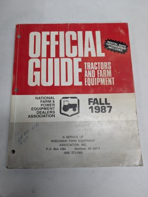 Official Guide Tractors & Farm Equipment Resale Price List & Rental Fall 1987