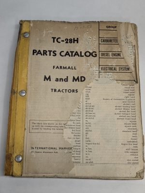 International Mccormick Farmall Parts List Catalog Manual Tc-28H Md M Tractors