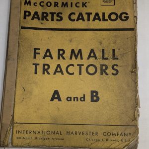 International Mccormick Farmall Parts List Catalog Manual Tc-26F A & B Tractors