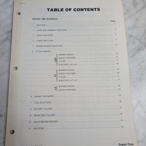 Ford Repair Service Time Schedule Consumer Products Dealer Shop Manual