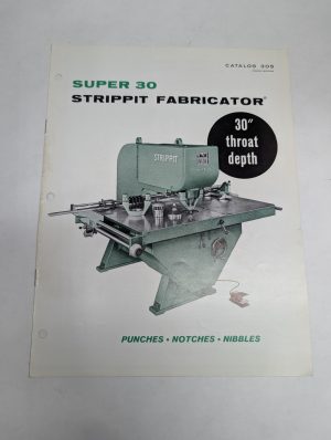 Strippit Fabricator Super 30 Sales Literature Information Catalog #30S