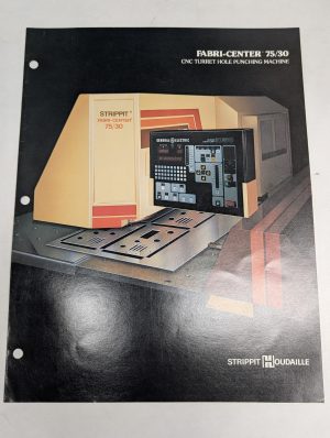 Strippit Fabri-Center 75/30 Cnc Turret Hole Punching Machines Sales Brochure