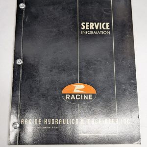 Racine Hydraulics Machinery Service Information Manual Pqv Pqb Vane Pump