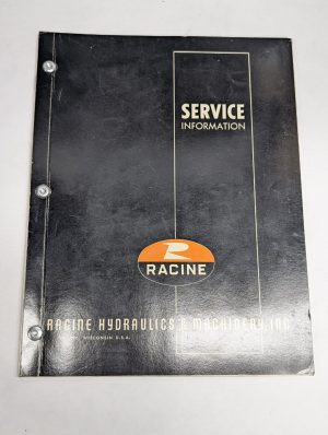 Racine Hydraulics Machinery Service Information Manual Pqv Pqb Vane Pump
