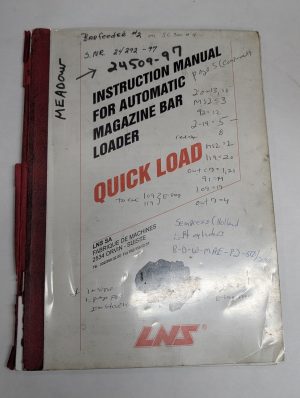 Lns Instruction Manual For Automatic Magazine Bar Loader Quick Load Lns Sa 2534