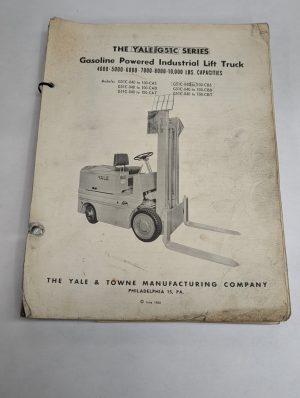 Yale G51C Series Fork Lift Truck 40 50 60 70 80 90 100 Cas Cad Cat Cbs Cbt