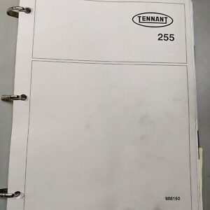 Tennant Maintenance Equipment Manual Parts List Book 255 1988 Mm150