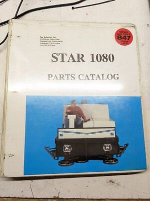 Star 1080 Parts Catalog Book List Manual 1994 Sweeper Scrubber Truck