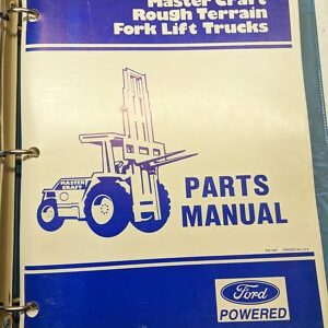 Master Craft Rough Terrain Fork Lift Trucks Ford Parts Manual 1986