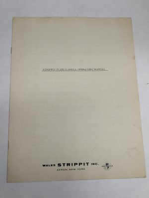 Strippit Flex-O-Drill Operating Instruction Manual Akron New York Usa
